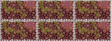 Çiçeksiz desen. Raster çiçek izi. Klasik taslak çizimi.