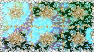 Kış kar dokusu duvar kağıdı. Noel altın kar tanesi kusursuz desen. Sembol bayramı, yeni yıl kutlamaları, altın desenler. Tarafsız renklerde altın kar taneleri.