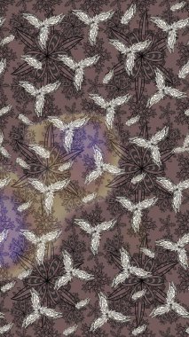 El çizimi Raster çizimi. Çizim çiçek deseni duvar kağıdı, web sitesi arka planı, ambalaj kağıdı, davetiye, broşür, afiş veya web sitesi için kullanılabilir. Parlak elementlerin.