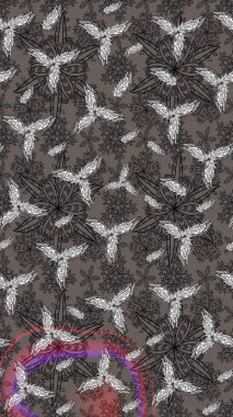 Karşılama ya da düğün geçmişi olarak kullanılabilir. Doğal kozmetik ürünleri, parfüm, çiçekçi dükkanı için bahar ihalesi tasarımı. Paket kağıdı için en iyisi. Gri lale çiçekli Raster çizim deseni.