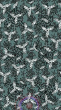 Tarafsız renklerde yaz çiçekleri. Raster illüstrasyonu. Küçük çiçekteki sevimli çiçek deseni. Raster deseni.