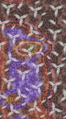 Modern stil dokusu. Çiçek desenli raster, kahverengi çizgi grafik deseni soyut raster arkaplan.