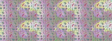 Güzel kumaş deseni. Raster illüstrasyonu. Küçük çiçekteki sevimli çiçek deseni. Güzel karalamalı çiçek deseni çiz..