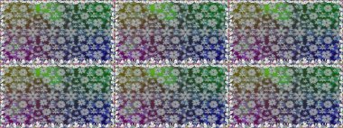 Raster düz çiçekleri pürüzsüz desen. Hediye ambalaj kağıdı, tebrik kartları, posterler ve pankart tasarımı. Gri renkli çiçekler.