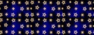 Soyut etnik raster çizim kalıbı. Vadinin çiçekleri siyah renklerde. Çiçekler..