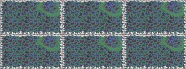 Mavi ve gri renkteki güzel, pürüzsüz kelebek örtüsü. Bahar Kelebeği teması. Sonsuz. Çizim, karalama, karalama. Raster illüstrasyonu. Giysi kumaşı için böcek kumaşı parçası tekrarlanıyor.