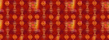 Basit bir kar tanesi. Kırmızı, turuncu ve mor renkler üzerine resim. Soyut duvar kâğıdı, ambalaj dekorasyonu. Kışın sembolü, mutlu noeller, mutlu yeni yıl kutlaması Raster illüstrasyonu..