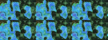 Kar tanesi renkli desen. Snowflakes desen. Raster kar taneleri arka plan. Renk arka plan üzerinde izole soyut kar taneleri ile düz tasarım. Raster illüstrasyon.