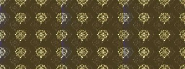 Kusursuz klasik raster kahverengi, yeşil ve gri ve altın desenli. Geleneksel oryantasyon süsü. Klasik vintage arkaplan.