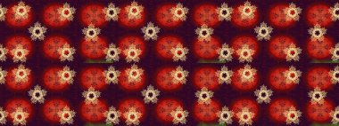 Kar tanesi süsü Raster illüstrasyonu. Renkli kar tanesi süsü. Güzel süs eşyası. Kar taneleri izole edildi.