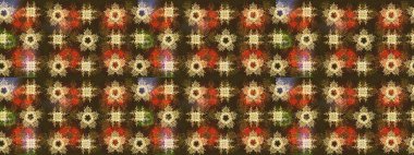 Kahverengi renkli çiçekler. Çiçek süslemeli çizim deseni. Raster illüstrasyonu.