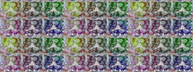 Raster illüstrasyonunda kusursuz çiçek deseni. Süslü kumaş deseni. Düz Çiçek Elementleri Tasarımı. Renkli Bahar Teması Kusursuz Arkaplan.