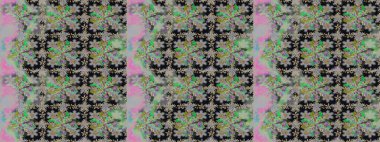 Renkli Yaz Temalı Kusursuz Arkaplan. Raster çiçekli arka plan. Yazdır. Güzel, pürüzsüz bir desen. Düz Çiçek Elementleri Tasarımı. Şirin kumaş deseni.