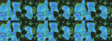 Kar tanesi renkli desen. Snowflakes desen. Raster kar taneleri arka plan. Renk arka plan üzerinde izole soyut kar taneleri ile düz tasarım. Raster illüstrasyon.