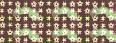 Kahverengi renkli etnik çiçeklerin olduğu zarif bir eskiz modeli. Raster Çiçek İllüstrasyon Şirin Tekstil.