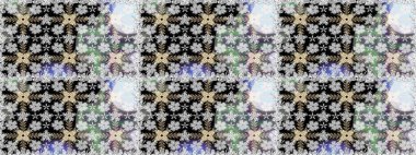 Gri renkli şirin çiçek deseni. Renkli Bahar Temalı Kusursuz Arkaplan. Raster Modaya uygun kumaş deseni. Düz Çiçek Elementleri Tasarımı.