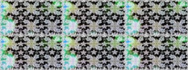 Güzel kumaş deseni. Karalama çiçeği. Raster illüstrasyonu. Düz Çiçek Elementleri Tasarımı. Renkli Bahar Temalı Kusursuz Arkaplan. Zentangle soyut çiçekleri.