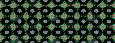 Raster deseni. Çiçekli çiçek deseni, suluboya. Süslü kumaş deseni.