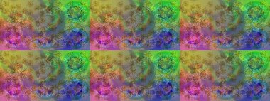 Kar Tanesi Simgesi. Raster illüstrasyonu. Yeşil, nötr ve kahverengi renklerde izole edilmiş kar taneleri. Raster illüstrasyonu.