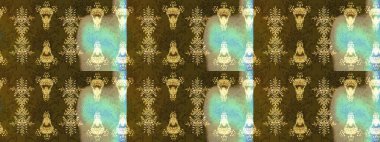 Kar taneleri arka planda. Raster illüstrasyonu. Renkli arka planda izole edilmiş kar tanelerinin düz tasarımı. Kar tanesi süsleme deseni. Kar taneleri deseni.