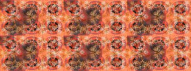 Renkli elementlerle Raster ilginç desen