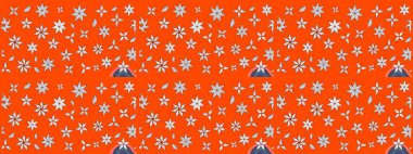 Hoş bir çiçek geçmişi var. Raster illüstrasyonu. Küçük bir çiçekte eskiz deseni. Güzel kumaş deseni.