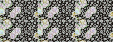 Suluboya çizim kalıbı. Moda baskısı. Çiçeğin suluboya çizimlerinin mükemmel deseni. Eski model. Dekorasyon ve tasarım için güzel desen.