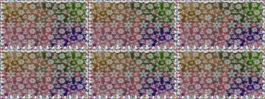 Raster illüstrasyonu. Suluboya kusursuz desen. Çiçeğin suluboya çizimlerinin mükemmel deseni. Dekorasyon ve tasarım için güzel bir desen. Moda baskısı. Eski.