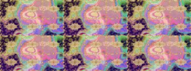 Tarafsız renklerde altın tekrarlayan elementlerle soyut arkaplan. Eskiz oryantal klasik altın desen.