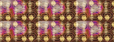 Raster Noel soyut renkli arka plan ve tatlı kar tanesi. Farklı kar taneleri toplayıcısı, kahverengi, bej ve pembe renklerde kış elementleri..