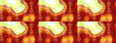 Kırmızı, turuncu ve sarı renkte çiçekler. Küçük çiçekteki sevimli çiçek deseni. Raster illüstrasyonu.