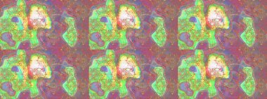 Eskiz arkaplan modeli. Tarafsız, yeşil ve pembe renklerde yaprakları olan yabani çiçekler. Suluboya, elle çizilmiş. Raster illüstrasyonu.