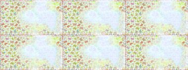 Tarafsız ve bej renkli bir resim. Raster illüstrasyonu. Klasik tarzda hem de. Elin kusursuz deseni suluboya dokusuyla çizilmiş kelebekler..