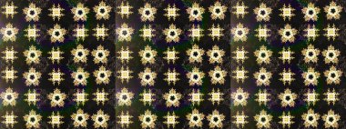 Renkli elementlerle Raster ilginç desen.