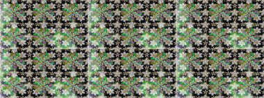 Gri renklerde çiçek desenleri yok, el yapımı papatyalar, papatyalar. Tekrar eden çiçek arkaplanı, zarif gri çiçek duvar kağıdı.