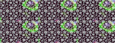 Çiçekler suluboya tarzında kahverengi renkte. Raster illüstrasyonunda kusursuz çiçek deseni.