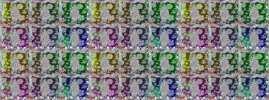 Duvar kağıdı, web sitesi arka planı, ambalaj kağıdı, davetiye, broşür, afiş veya web sitesi için kusursuz çiçek deseni kullanılabilir. Karalama elementleri. El çizimi Raster illüstrasyonu.