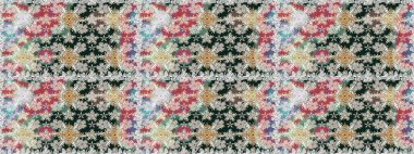 Raster. Tarafsız renklerde güzel çiçekler, suluboya desenli, duvar kağıdı, kart ya da kumaş için fayanslı..