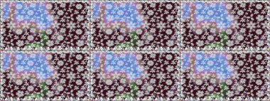 Liberty stili millefleurs. Rustik chic. Küçük kır çiçekleri sorunsuz halk desende. Tekstil, duvar kağıdı, kapakları, yüzey, baskı, hediye paketi, scrapbooking, Dekupaj için çiçek çayır arka plan.