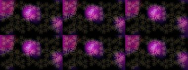 Siyah, mor ve gri renkler üzerine şirin soyut kar taneleri raster tasarımı. Düz kar karalama ikonları, yılbaşı afişi için kar taneleri silueti, kartlar. Yeni yıl kar tanesi.