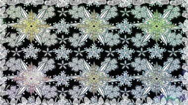 Çiçekle kusursuz desen. Siyah renkli çiçekler. Düz Çiçek Elementleri Tasarımı. Renkli Bahar Teması Kusursuz Arkaplan.