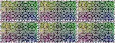 Raster illüstrasyonunda kusursuz çiçek deseni. Gri renkli çiçekler.