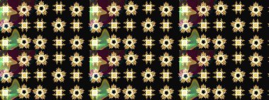 Çiçek desenli raster, siyah çizgi grafik desenli soyut raster arkaplan. Modern stil dokusu.