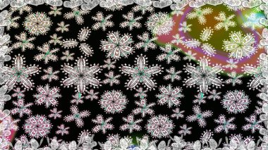 Siyah renklerde dikişsiz çiçek deseni, el yapımı papatyalar, papatyalar. Tekrarlayan çiçek arkaplanı, zarif siyah çiçekler duvar kağıdı..