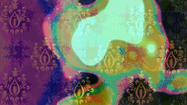 Mor renkte çiçekler olan çiçek deseni çiz. Suluboya tarzında mor renkte çiçekler.