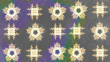 Renkli çizim kalıbı. Çiçek arkaplan. Raster illüstrasyonu. Çiçek duvar kâğıdı. Gri renkli şirin tekstil.