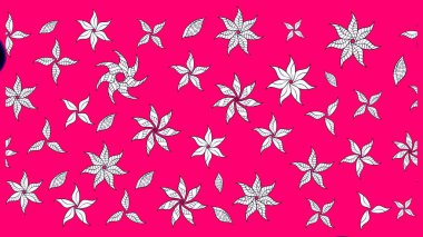 Çiçeksel morumsu eskiz deseni. Raster çiçek izi. Klasik taslak çizimi.