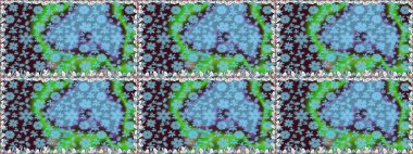 Moda baskısı, albüm, ambalaj kağıdı ve duvar kağıdı için zarif dekoratif süslemeler. Raster illüstrasyonu. Mavi renkte şirin çiçekler. Küçük çiçekli basit, pürüzsüz desen..