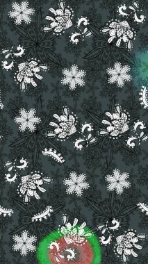 Gri renklerde. Raster deseni. Soyut çiçek çizim kalıbı arka planı. Küçük çiçekteki sevimli çiçek deseni. Raster illüstrasyonu.