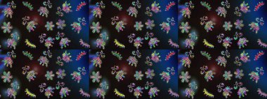 Raster resim. Düz tasarım. Raster güzel kar taneleri renkli arka plan üzerinde. İzole kar tanesi simgesi.